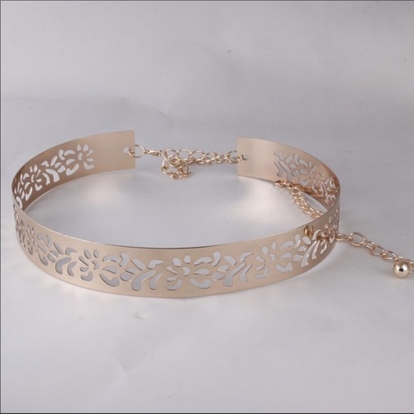 NWT Ladies Yellow Gold Adjustable belt - Picture 2 of 5